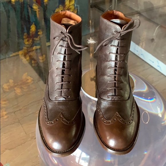 David & Joan Oxford Boots Hand Made in Italy sz 8 - Picture 2 of 8